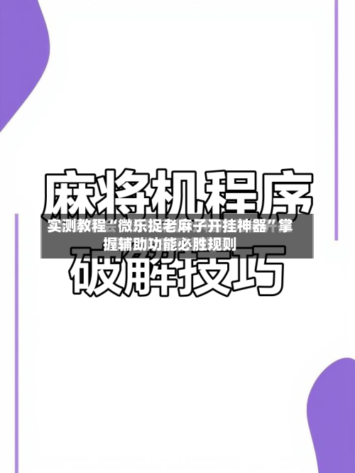 实测教程“微乐捉老麻子开挂神器	”掌握辅助功能必胜规则-第1张图片