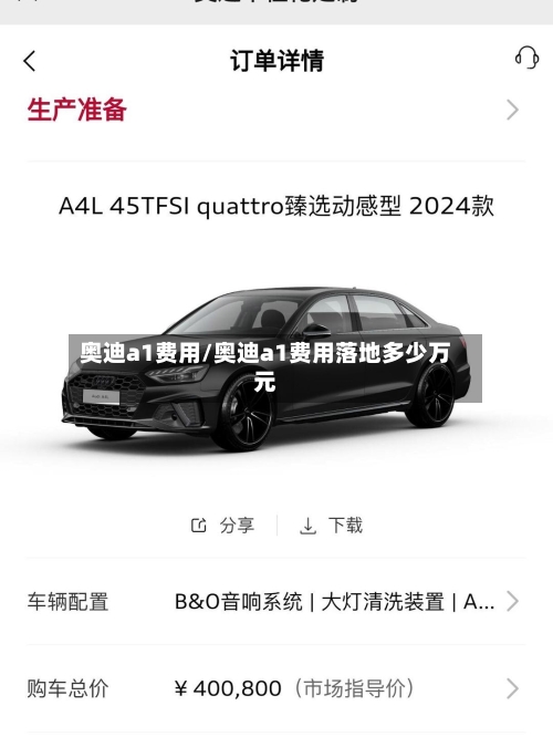 奥迪a1费用/奥迪a1费用落地多少万元-第1张图片