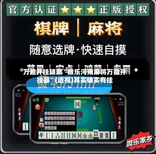 万能开挂辅助“微乐河南麻将万能开挂器”(透视)其实确实有挂-第1张图片