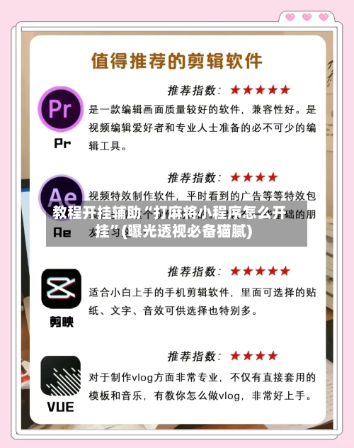 教程开挂辅助“打麻将小程序怎么开挂”(曝光透视必备猫腻)-第1张图片