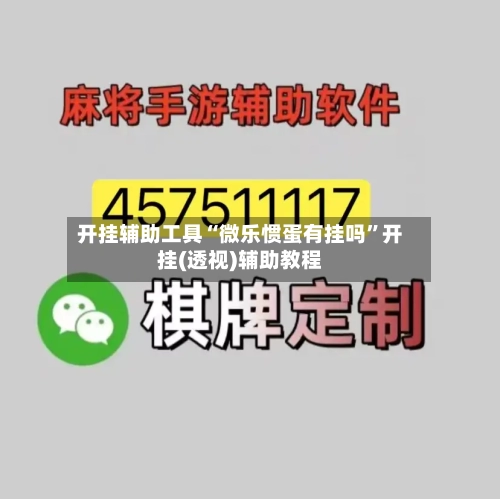 开挂辅助工具“微乐惯蛋有挂吗”开挂(透视)辅助教程-第1张图片