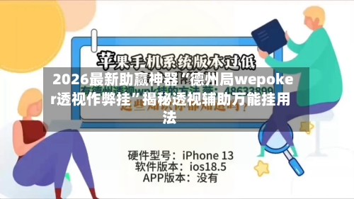 2026最新助赢神器“德州局wepoker透视作弊挂”揭秘透视辅助万能挂用法-第1张图片