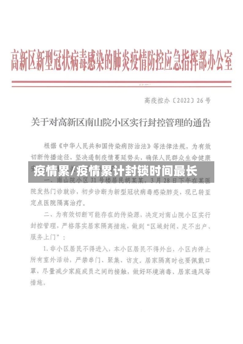 疫情累/疫情累计封锁时间最长-第1张图片