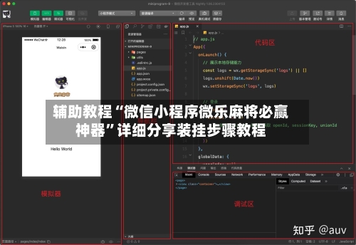 辅助教程“微信小程序微乐麻将必赢神器”详细分享装挂步骤教程-第1张图片