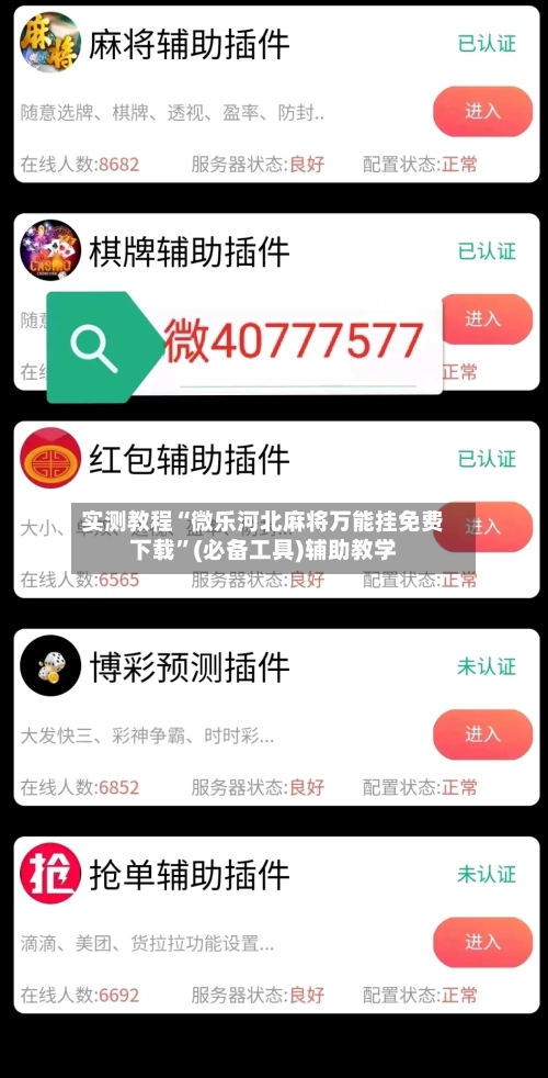 实测教程“微乐河北麻将万能挂免费下载	”(必备工具)辅助教学-第1张图片