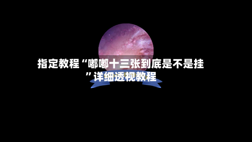指定教程“嘟嘟十三张到底是不是挂”详细透视教程-第1张图片