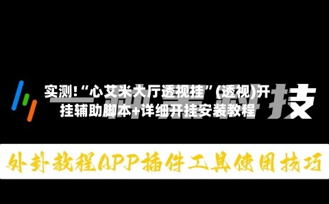 实测!“心艾米大厅透视挂”(透视)开挂辅助脚本+详细开挂安装教程-第1张图片