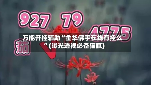 万能开挂辅助“金华佛手在线有挂么”(曝光透视必备猫腻)-第1张图片