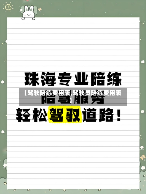 【驾驶陪练费用表,驾驶员陪练费用表】-第1张图片