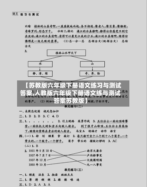 【苏教版六年级下册语文练习与测试答案,人教版六年级下册语文练与测试答案苏教版】-第1张图片