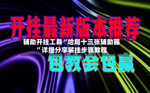 辅助开挂工具“哈局十三张辅助器	”详细分享装挂步骤教程-第1张图片