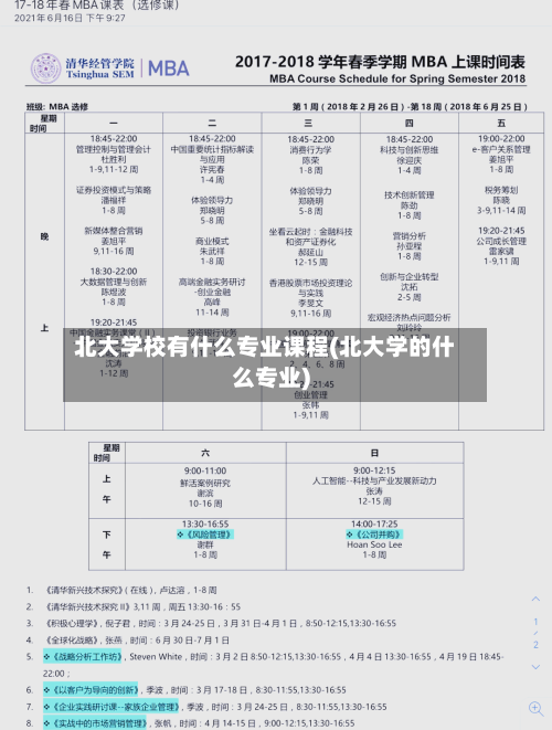 北大学校有什么专业课程(北大学的什么专业)-第1张图片