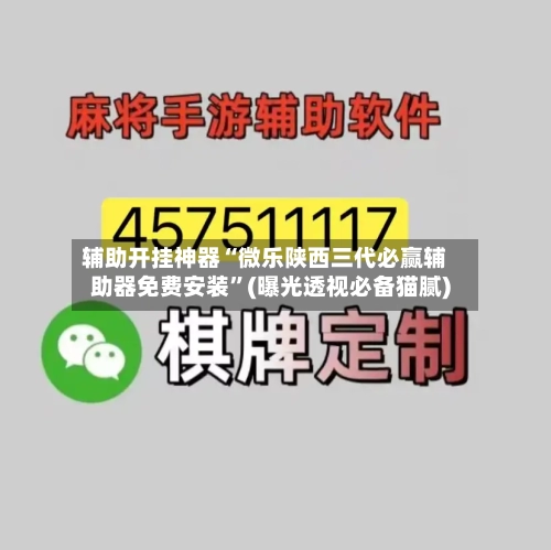 辅助开挂神器“微乐陕西三代必赢辅助器免费安装	”(曝光透视必备猫腻)-第1张图片