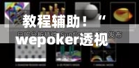 教程辅助！“wepoker透视挂辅助挂教程”原来有神器下载！-第1张图片