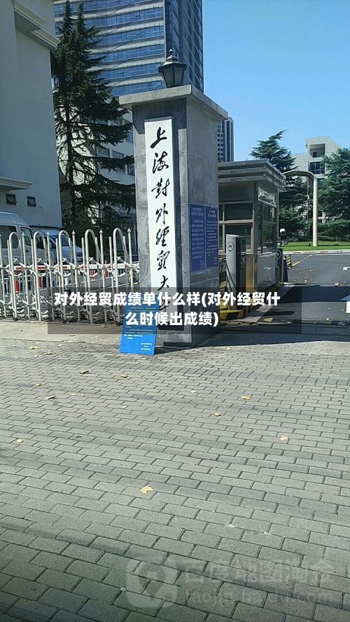 对外经贸成绩单什么样(对外经贸什么时候出成绩)-第1张图片