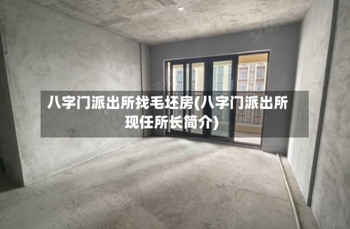 八字门派出所找毛坯房(八字门派出所现任所长简介)-第1张图片