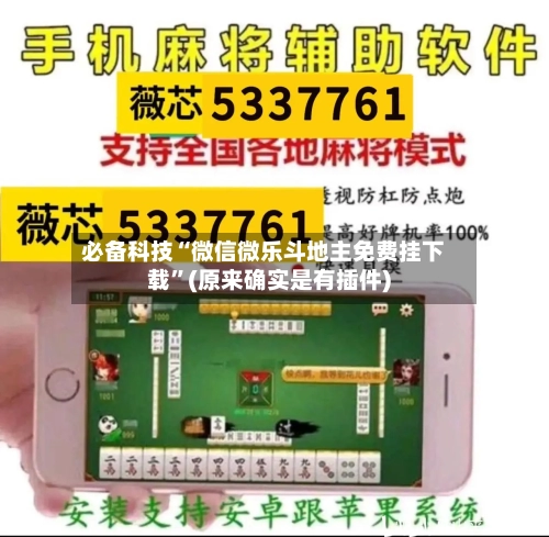 必备科技“微信微乐斗地主免费挂下载”(原来确实是有插件)-第1张图片