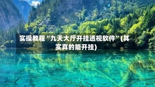 实操教程“九天大厅开挂透视软件”(其实真的能开挂)-第1张图片