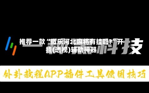 推荐一款“微乐河北麻将有挂吗?”开挂(透视)辅助神器-第1张图片