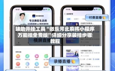 辅助开挂工具“微乐河北麻将小程序万能挂免费版”详细分享装挂步骤教程-第1张图片