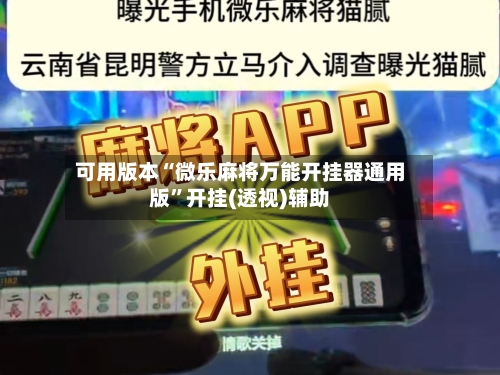 可用版本“微乐麻将万能开挂器通用版	”开挂(透视)辅助-第1张图片