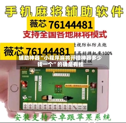 辅助神器“小程序麻将开挂神器多少钱一个”的确是有挂-第1张图片