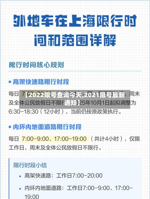 【2022限号查询今天,2021限号最新通知】-第1张图片