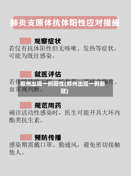 郑州出现一例阳性(郑州出现一例新冠)-第1张图片
