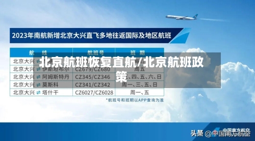 北京航班恢复直航/北京航班政策-第1张图片
