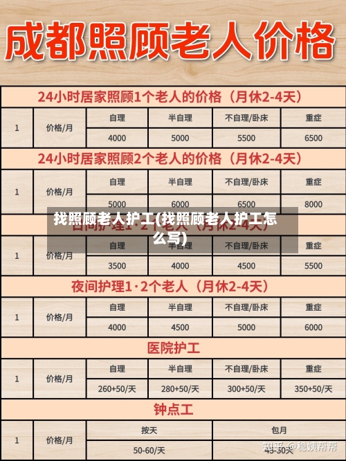 找照顾老人护工(找照顾老人护工怎么写)-第1张图片