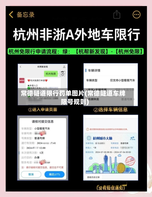 常德隧道限行罚单图片(常德隧道车牌限号规则)-第1张图片